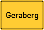 Place name sign Geraberg