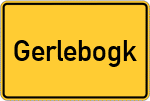 Place name sign Gerlebogk