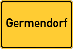 Place name sign Germendorf