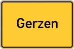 Place name sign Gerzen, Vils