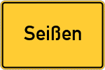 Place name sign Seißen