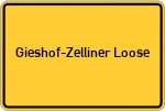 Place name sign Gieshof-Zelliner Loose