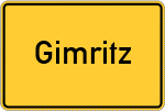 Place name sign Gimritz
