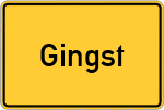 Place name sign Gingst