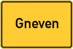 Place name sign Gneven
