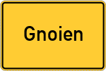 Place name sign Gnoien