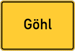 Place name sign Göhl
