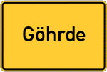Place name sign Göhrde