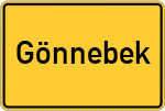 Place name sign Gönnebek