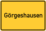 Place name sign Görgeshausen