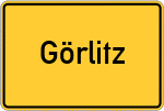Place name sign Görlitz, Neiße