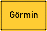 Place name sign Görmin
