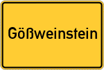Place name sign Gößweinstein