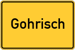 Place name sign Gohrisch