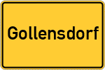 Place name sign Gollensdorf