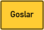 Place name sign Goslar