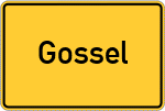 Place name sign Gossel