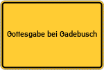 Place name sign Gottesgabe bei Gadebusch