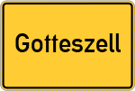 Place name sign Gotteszell
