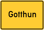 Place name sign Gotthun