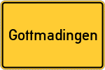 Place name sign Gottmadingen