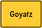 Place name sign Goyatz