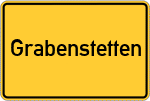Place name sign Grabenstetten