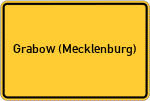 Place name sign Grabow (Mecklenburg)