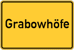 Place name sign Grabowhöfe
