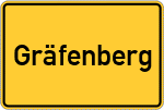 Place name sign Gräfenberg, Oberfranken