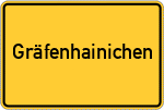 Place name sign Gräfenhainichen