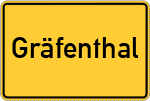 Place name sign Gräfenthal