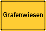 Place name sign Grafenwiesen