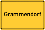 Place name sign Grammendorf