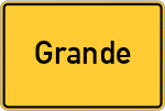 Place name sign Grande
