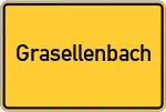 Place name sign Grasellenbach