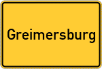 Place name sign Greimersburg