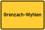 Place name sign Grenzach-Wyhlen