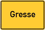 Place name sign Gresse
