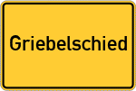 Place name sign Griebelschied