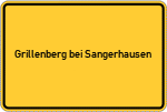 Place name sign Grillenberg bei Sangerhausen