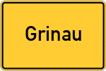Place name sign Grinau