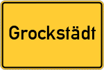 Place name sign Grockstädt