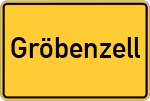 Place name sign Gröbenzell