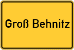 Place name sign Groß Behnitz