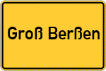 Place name sign Groß Berßen