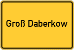 Place name sign Groß Daberkow