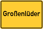 Place name sign Großenlüder