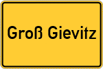 Place name sign Groß Gievitz