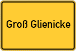 Place name sign Groß Glienicke